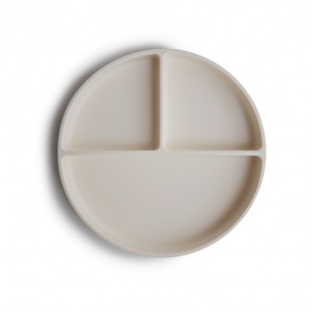 SUCTION PLATE SOLID IVORY 18x18x2 CM