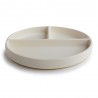 SUCTION PLATE SOLID IVORY 18x18x2 CM
