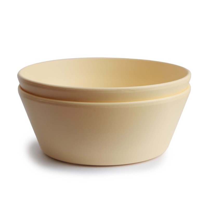 DINNER BOWL ROUND (SET OF 2) SOLID PALE DAFFODIL 13x13x5 CM