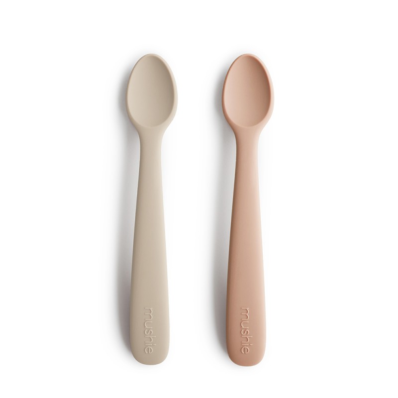 SILICONE SPOON (2 PACK) SOLID SHIFTING SAND+BLUSH 16x2.5x1 CM