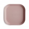 DINNER PLATE SQUARE (SET OF 2) SOLID BLUSH 19x19x3 CM