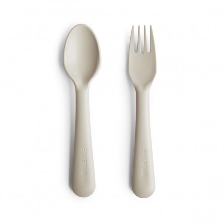 FORK AND SPOON (2 PACK) SOLID IVORY 15.5x2.5 CM