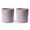 CUPS (SET OF TWO) SOLID SOFT LILAC 7.5x7.5x7 CM