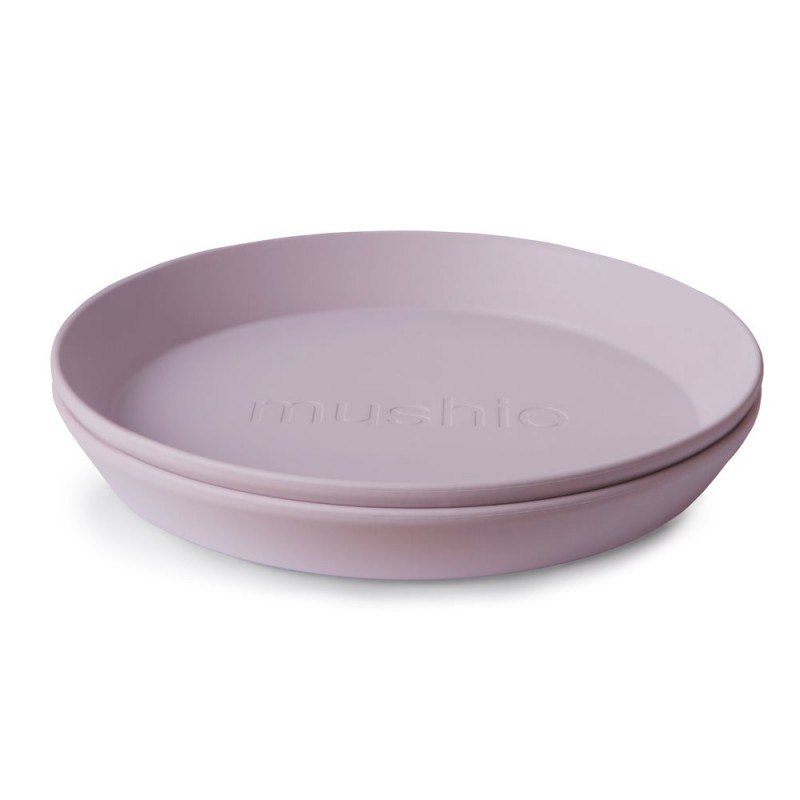 DINNER PLATE ROUND (SET OF 2) SOLID SOFT LILAC 19x19x3 CM