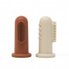 FINGER TOOTHBRUSH (2 PACK) SOLID SHIFTING SAND+CLAY 5x2.7x2.7 CM