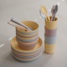FORK AND SPOON (2 PACK) SOLID MUSTARD 15.5x2.5 CM