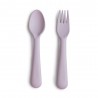 FORK AND SPOON (2 PACK) SOLID SOFT LILAC 15.5x2.5 CM