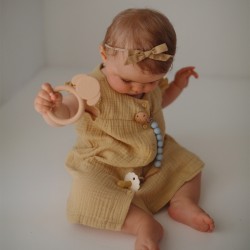 PACIFIER CLIP HALO DRIED THYME 21.5x1.5 CM