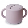 SILICONE SNACK CUP SOLID SOFT LILAC 8.5x8.5x14.5 CM