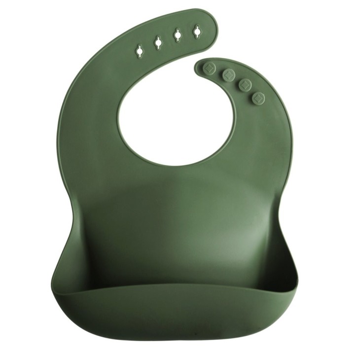 BAVAGLINO IN SILICONE SOLID FOREST GREEN 26.5x3.5 CM