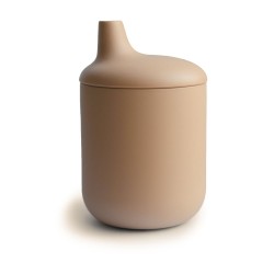 SILICONE SIPPY CUP SOLID NATUREL 11.4x7.15x7.15 CM