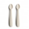 SILICONE SPOON (2 PACK) SOLID IVORY 16x2.5x1 CM