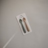 PACK DOS CUCHARAS SOLID IVORY 16x2.5x1 CM