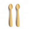 SILICONE SPOON (2 PACK) SOLID PALE DAFFODIL 16x2.5x1 CM