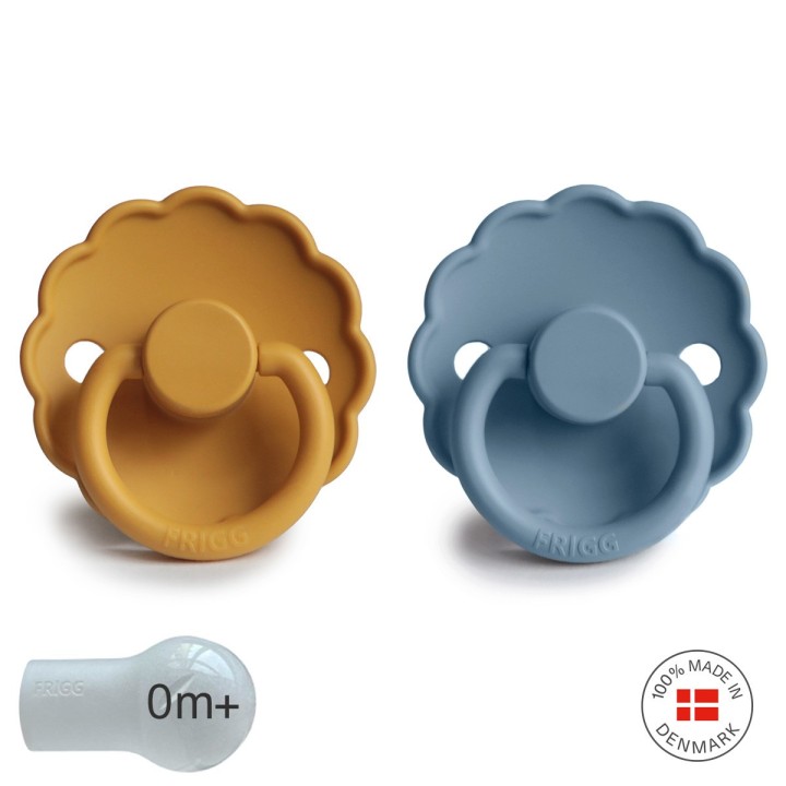 SUCCHIETTO B. SILICONE 2 IN 1 DAISY HONEY GOLD/GLACIER B 0+
