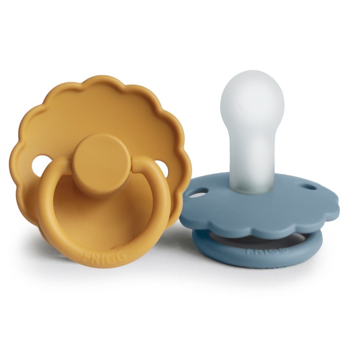 SUCCHIETTO B. SILICONE 2 IN 1 DAISY HONEY GOLD/GLACIER B 0+