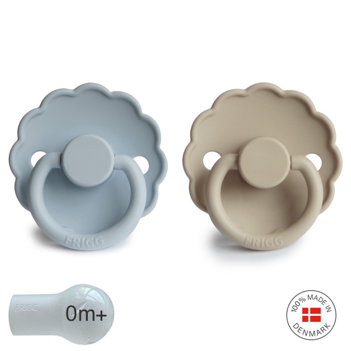 SUCCHIETTO B. SILICONE 2 IN 1 DAISY POWDER BLUE/SANDSTON 0+