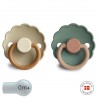 SILICONE PACIFIER 2 PACK DAISY DESERT/WILLOW 0+