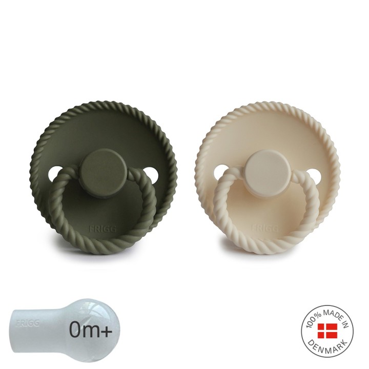 SUCCHIETTO B. SILICONE 2 IN 1 ROPE CREAM/OLIVE 0+