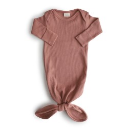 RIBBED KNOTTED BABY GOWN...