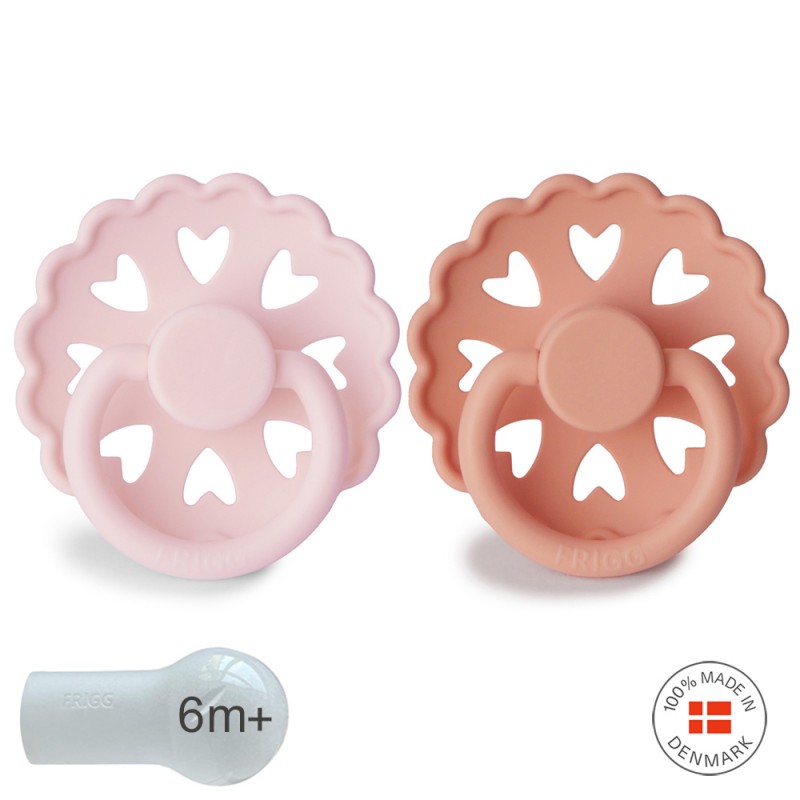 SILICONE PACIFIER BLOCK 2 PACK FAIRYTALE S.QUEEN/PRINCESS 6+