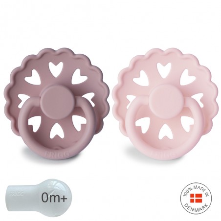 SILICONE PACIFIER BLOCK 2 PACK FAIRYTALE L.MERMAID/S.QUEEN 0+