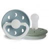 SILICONE PACIFIER NIGHT 2 PACK MOON PHASE ST.BLUE/SAGE 6+