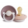 LATEX PACIFIER NIGHT 2 PACK ROPE TW.MAUVE/BLUSH 0+