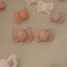 SYMM. SILICONE PACIFIER 2 PACK LUCKY SLATE/POWDER B. 0+
