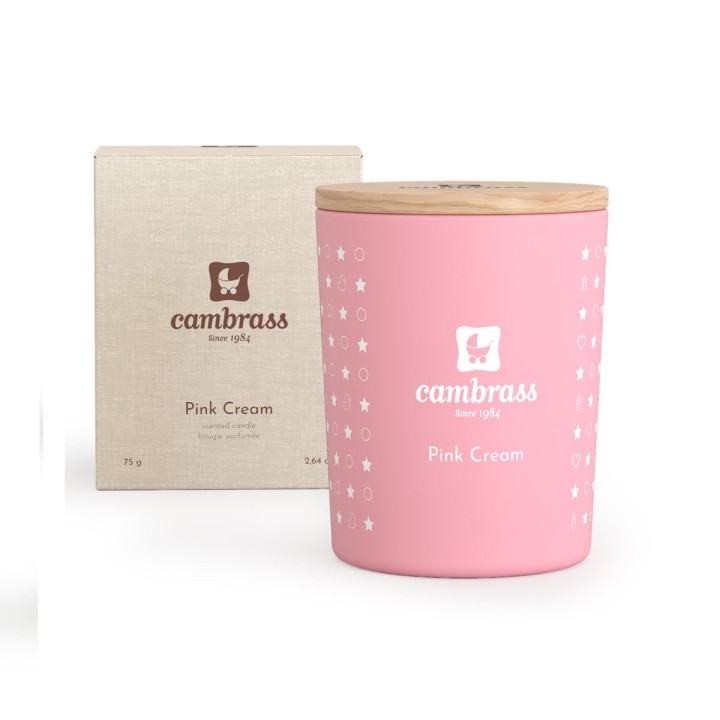 CANDELA PROFUMATA 10 cl STAR PINK CREAM 5.5x5.5x6.5 CM