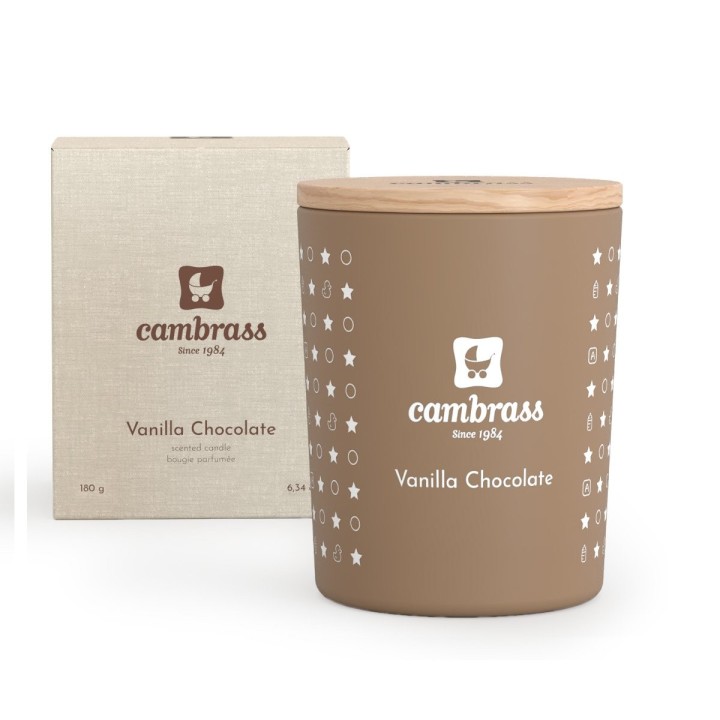 BOUGIE PARFUMÉE 25 cl STAR VANILLA CHOCOLATE 7.5x7.5x9 CM