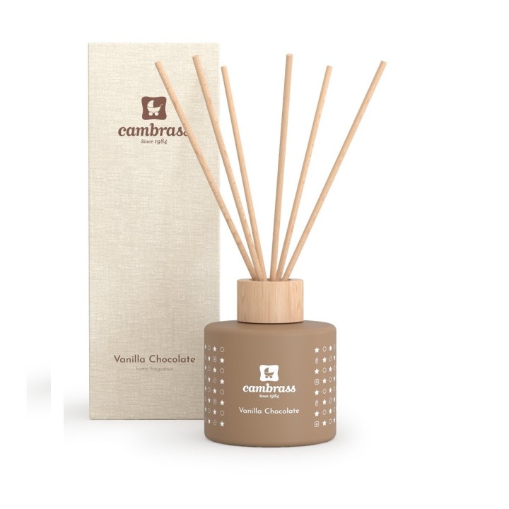 DIFFUSORE BASTONCINI 100 ml STAR VANILLA CHOCOLATE 6.4x6.4x7.8 CM