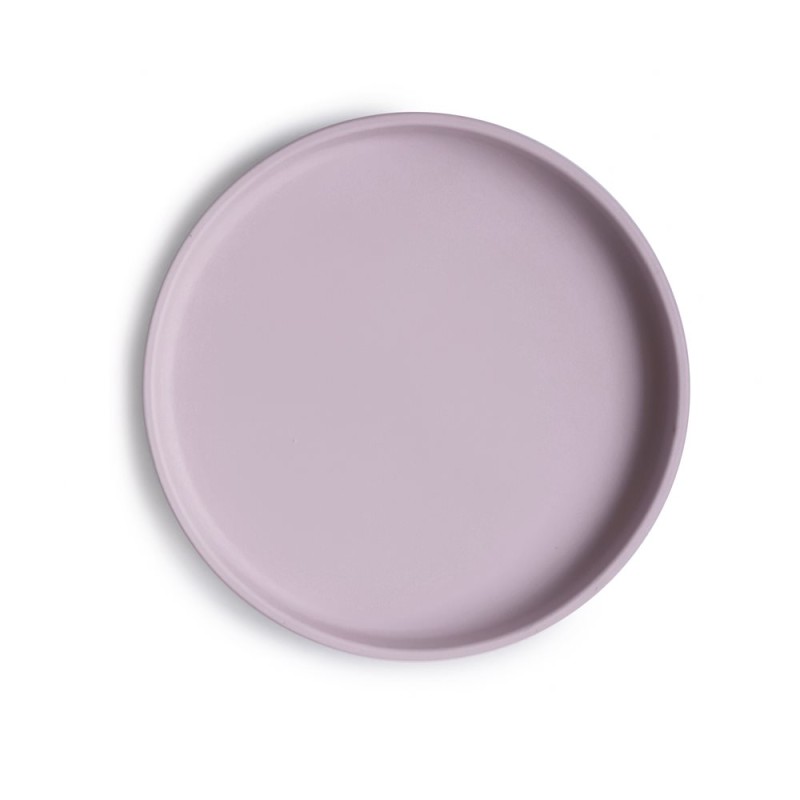 CLASSIC SUCTION PLATE SOLID SOFT LILAC 18x18x2 CM
