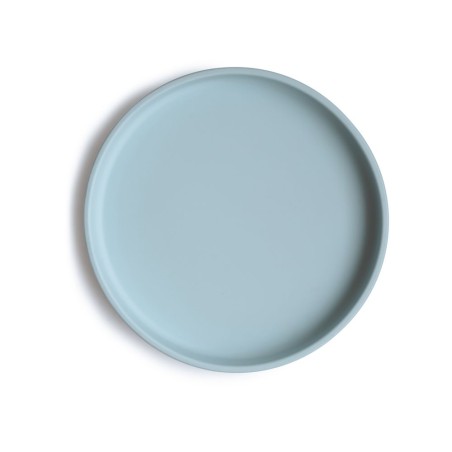 CLASSIC SUCTION PLATE SOLID POWDER BLUE 18x18x2 CM