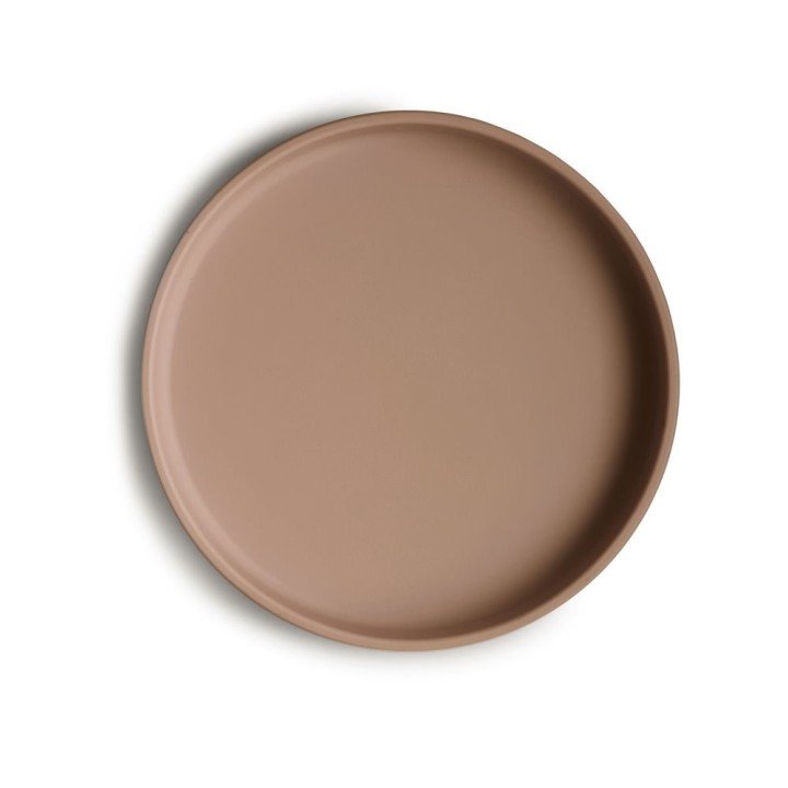 PIATTO CON VENTOSA CLASSICO SOLID NATURAL