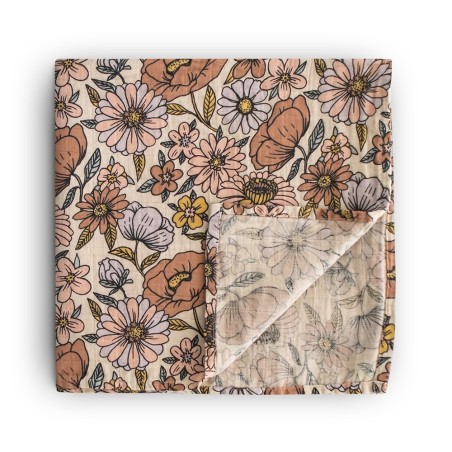 MUSSOLA PRINT RETRO FLOWERS 120x120 CM