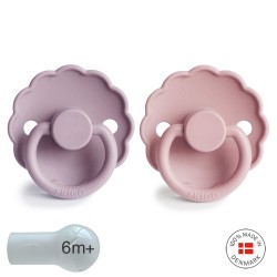 SUCCHIETTO B. SILICONE 2 IN 1 DAISY BABY PINK/S.LILAC 6+