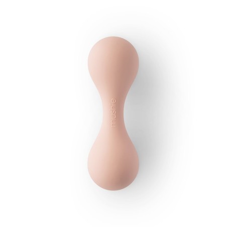 SILICONE BABY RATTLE SOLID BLUSH 4x13 CM