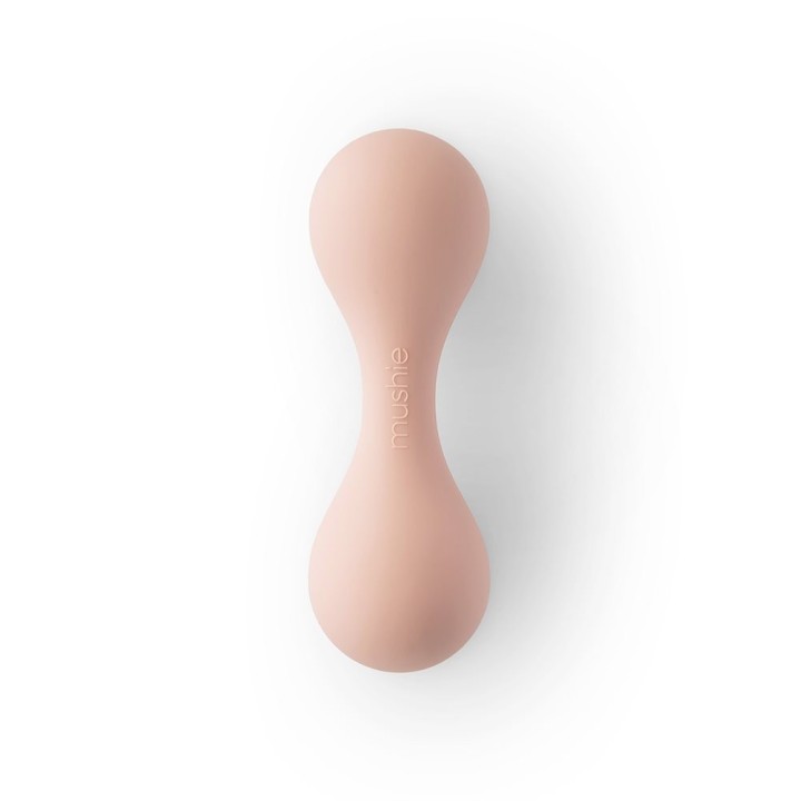 HOCHET EN SILICONE BÉBÉ SOLID BLUSH 4x13 CM