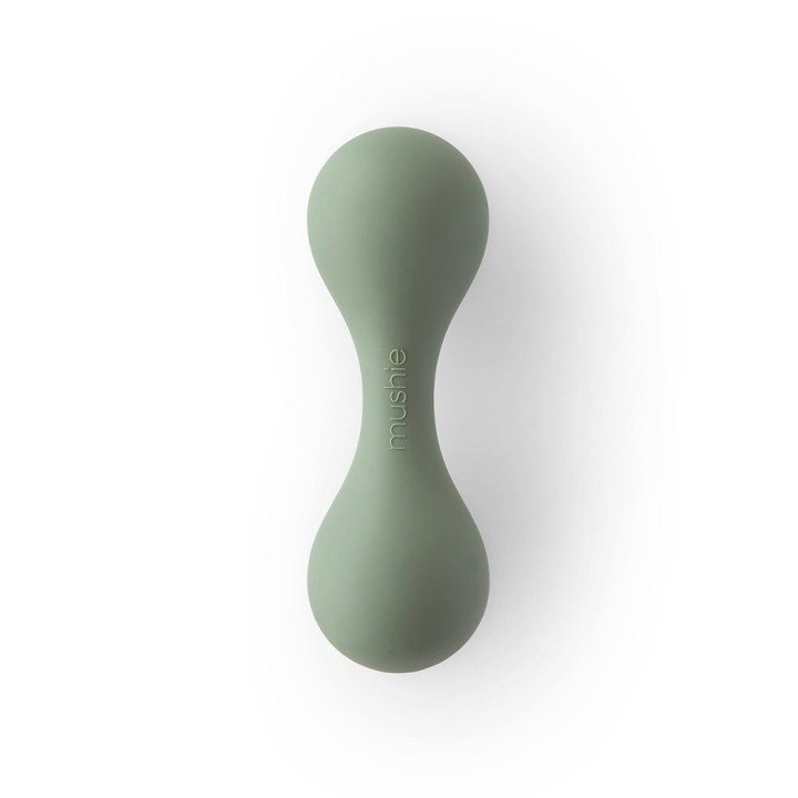 SILICONE BABY RATTLE SOLID DRIED THYME 4x13 CM