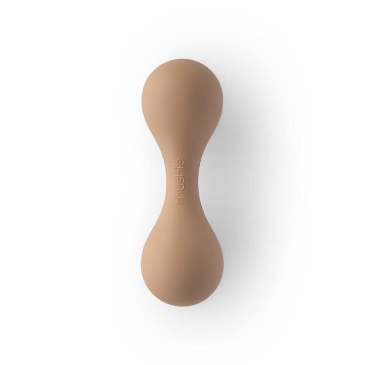 HOCHET EN SILICONE BÉBÉ SOLID NATUREL 4x13 CM