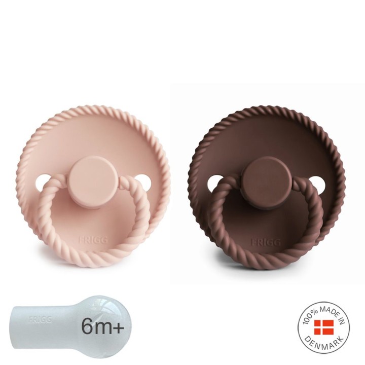 SUCCHIETTO B. SILICONE 2 IN 1 ROPE BLUSH/COCOA 6+