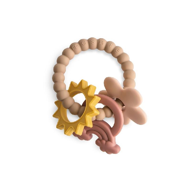 SILICON TEETHER RING NATURE 8x8x0.7 CM