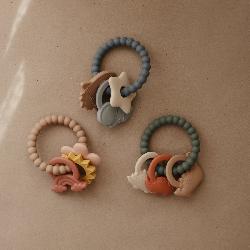 SILICON TEETHER RING NATURE 8x8x0.7 CM