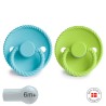 SILICONE PACIFIER BLOCK 2 PACK ROPE WATERFALL/RAINFOR. 6+