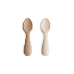 TODDLER STARTER SPOON 2-PACK SOLID SHIFT.SAND+NATURAL 2.5x10.5x1 CM