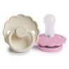 SILICONE PACIFIER BLOCK 2 PACK DAISY CREAM/LUPINE 6+