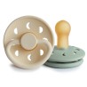 LATEX PACIFIER BLOCK 2 PACK MOON PHASE SAGE/CREAM 6+