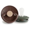 SUCCHIETTO B. SILICONE 2 IN 1 LITTLE VIKING COCOA/OLIVE 0+