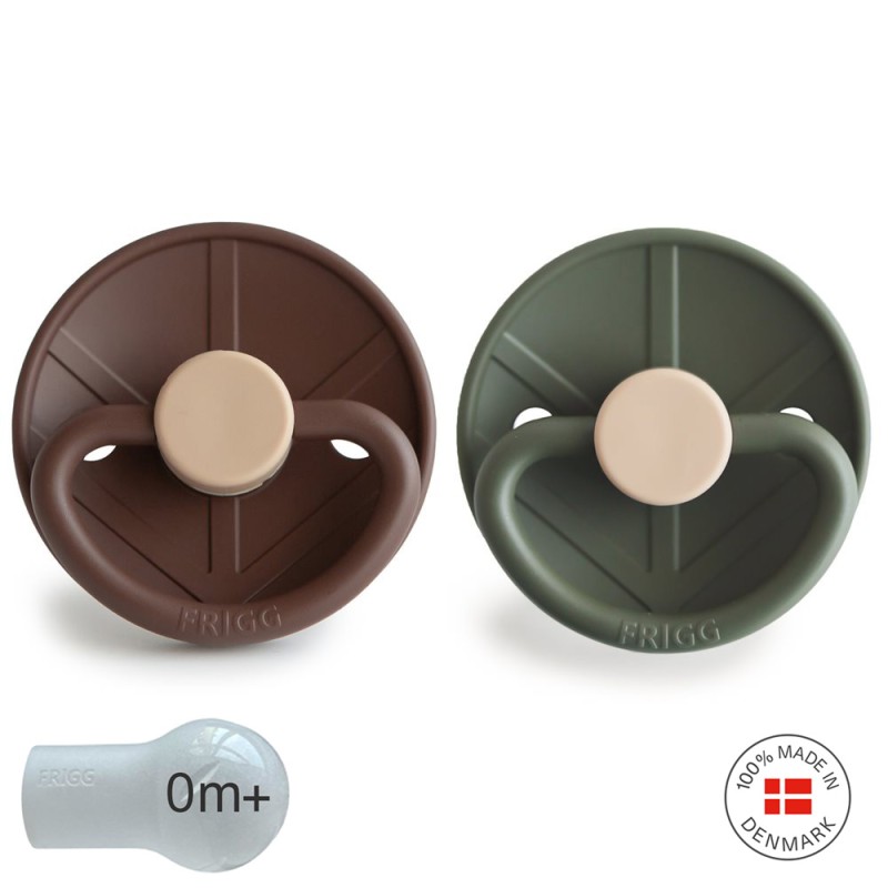 SUCCHIETTO B. SILICONE 2 IN 1 LITTLE VIKING COCOA/OLIVE 0+